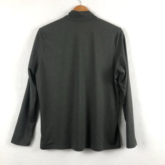 Greg Norman Men's Size XL Dark Grey Knit Long Sleeve Half Zip Pullover Sweater - Picture 2 of 6